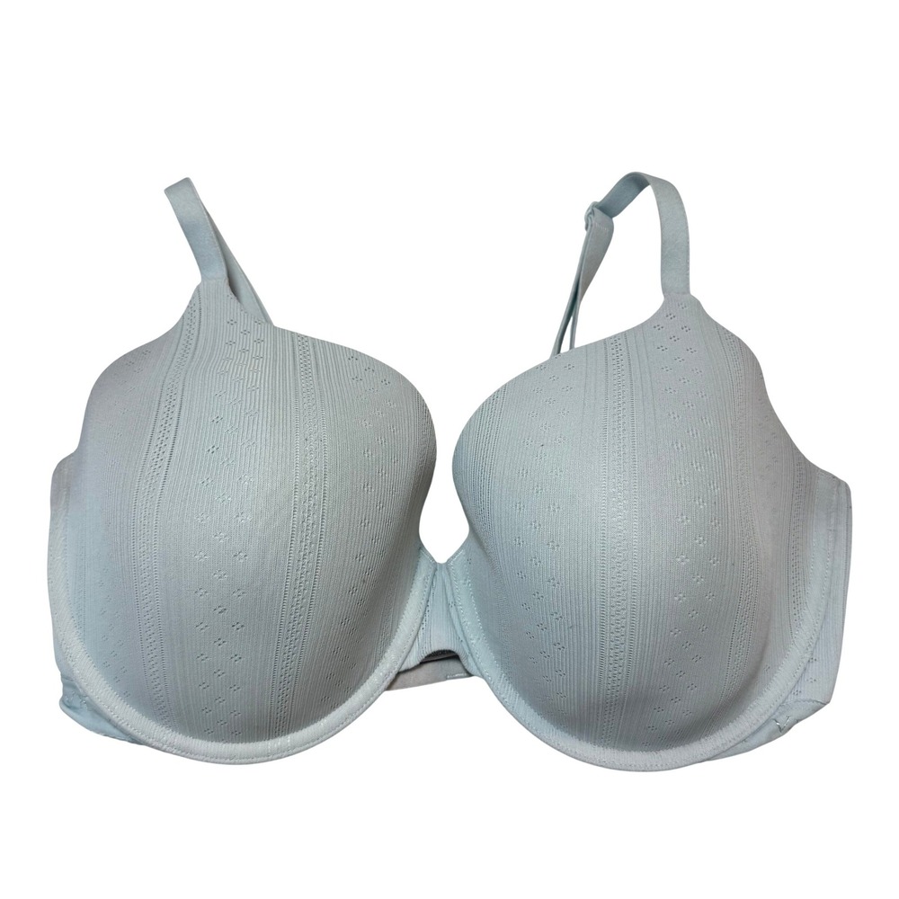 Victoria's Secret Bra Light Blue Pointelle Underwire Coquette Soft Girl 36C - Picture 1 of 10